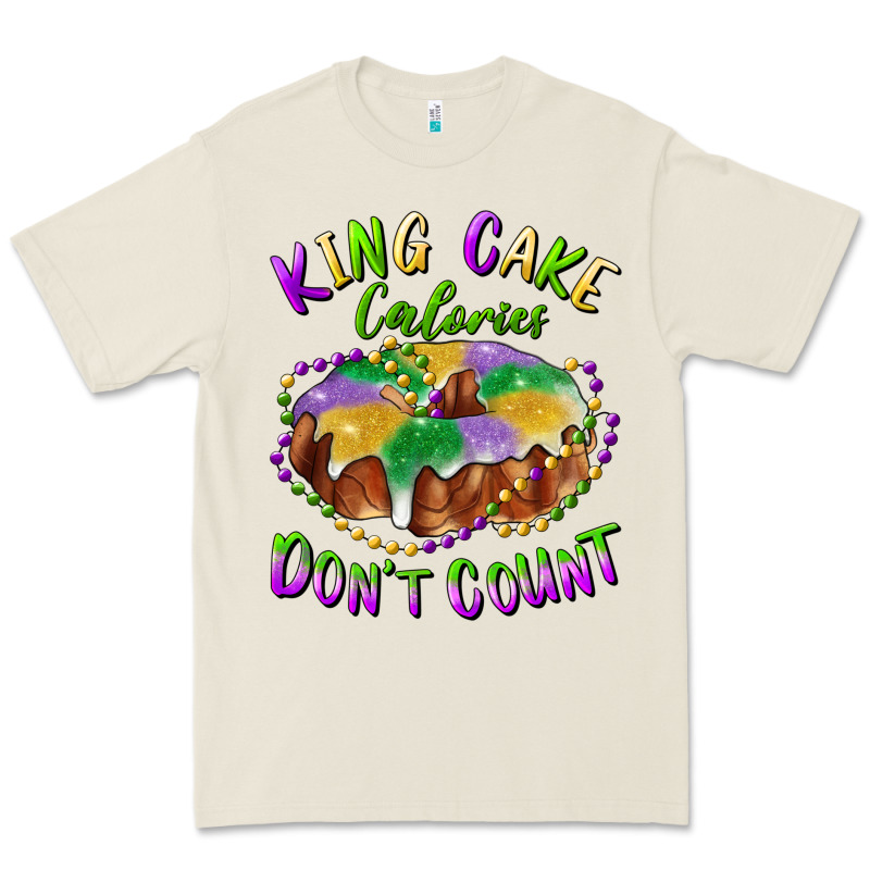 Mardi Gras King Cake Calories Don't Count Premium Tee by RanaPortraitStore | Teevron
