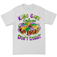 Dove Grey mardi gras king cake calories don't count Premium Tee - RanaPortraitStore