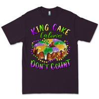 Plum mardi gras king cake calories don't count Premium Tee - RanaPortraitStore