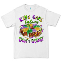 White mardi gras king cake calories don't count Premium Tee - RanaPortraitStore