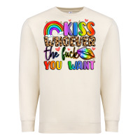 Sandshell kiss whoever the fuck you want Premium Sweatshirt - LillyAllenDesigns