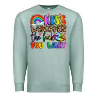 Seafoam kiss whoever the fuck you want Premium Sweatshirt - LillyAllenDesigns