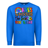 True Royal kiss whoever the fuck you want Premium Sweatshirt - LillyAllenDesigns