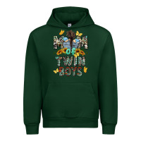 Forest Green mom of twin boys mother's day Urban Hoodie - CowGirlArtShop