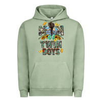 Pigment Oil Green mom of twin boys mother's day Urban Hoodie - CowGirlArtShop