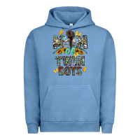 Pigment Pebble Blue mom of twin boys mother's day Urban Hoodie - CowGirlArtShop