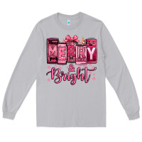 Moon Dust merry and bright pink Christmas Long Sleeve Tee - Jasminsmagicworld