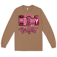 Toasted Coconut merry and bright pink Christmas Long Sleeve Tee - Jasminsmagicworld