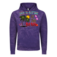 Cloud Purple life is better at the beach Vintage Hoodie - CowhideDigitalArt