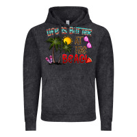Vintage Black life is better at the beach Vintage Hoodie - CowhideDigitalArt