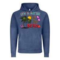 Vintage Denim life is better at the beach Vintage Hoodie - CowhideDigitalArt