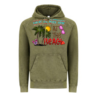 Vintage Olive life is better at the beach Vintage Hoodie - CowhideDigitalArt
