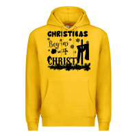 Lemon Christmas Begins With Christ Premium Hoodie - Bettercallsaul