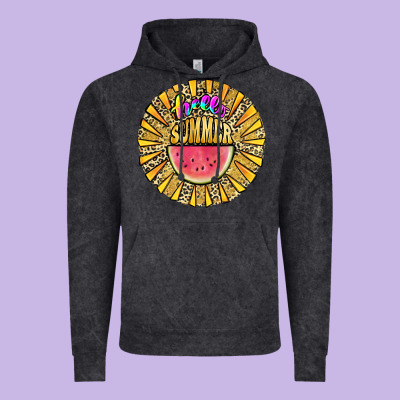 Hello Summer Vintage Hoodie Designed By Jahusdesignshop