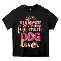 Black fiancée fur mom dog lover Heavy Core Tee - Zillion Design Studio