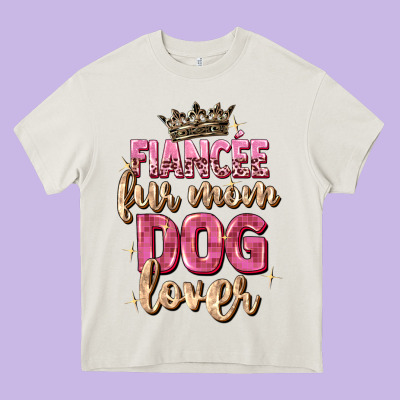 Fiancée Fur Mom Dog Lover Heavy Core Tee Designed By Zillion Design Studio
