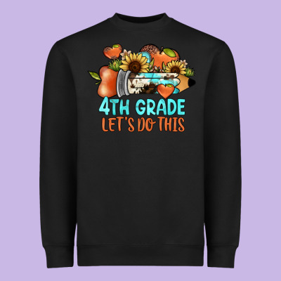 4th Grade Let's Do This Heavyweight Sweatshirt Designed By Jahusdesignshop