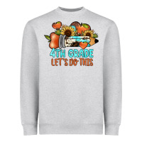 Heather Grey 4th grade let's do this Heavyweight Sweatshirt - JahusDesignShop
