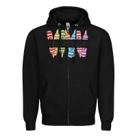 Black custom crayons Zipper Hoodie - MaliasSmallBusiness