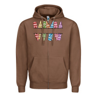 Chestnut custom crayons Zipper Hoodie - MaliasSmallBusiness