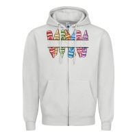 Dove Grey custom crayons Zipper Hoodie - MaliasSmallBusiness