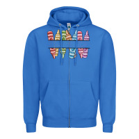 True Royal custom crayons Zipper Hoodie - MaliasSmallBusiness