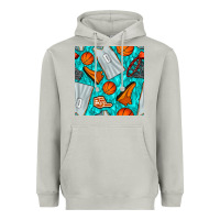 Moon Dust basketball uniform and hoop seamless pattern Heavyweight Hoodie - BundleAndBundleShop