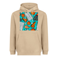 Mushroom basketball uniform and hoop seamless pattern Heavyweight Hoodie - BundleAndBundleShop