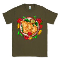 Army Green empanadas plate and roses Classic Tee - AdoDesignShop