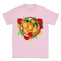 Bubblegum Pink empanadas plate and roses Classic Tee - AdoDesignShop