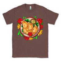 Chestnut empanadas plate and roses Classic Tee - AdoDesignShop