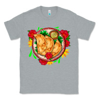 Heather Grey empanadas plate and roses Classic Tee - AdoDesignShop