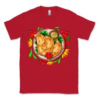 Red empanadas plate and roses Classic Tee - AdoDesignShop