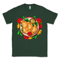 Sports Green empanadas plate and roses Classic Tee - AdoDesignShop