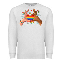 Lgbtq Pride Hands Premium Sweatshirt | Teevron