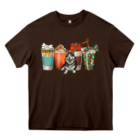 Alaskan Husky Dog Coffee Cups Heavy Core Tee | Teevron