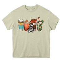 Mossy alaskan husky dog coffee cups Heavy Core Tee - texasbilliewilder