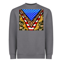 Storm american sunflower and camouflage Heavyweight Sweatshirt - AdoDesignShop