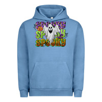 Pigment Pebble Blue spooky spooky spooky Urban Hoodie - CowGirlArtShop