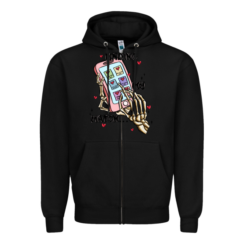 Finding My Match Zipper Hoodie by MaliasSmallBusiness | Teevron