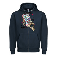 Navy finding my match Zipper Hoodie - MaliasSmallBusiness