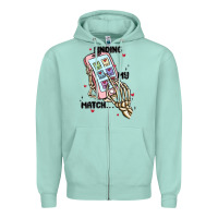 Seafoam finding my match Zipper Hoodie - MaliasSmallBusiness