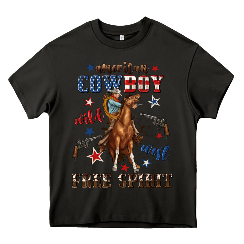 American Cowboy Wild West Free Spirit Heavy Core Tee by texasbilliewilder | Teevron