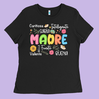 Madre Spanish Mothers Day Ladies Tee Designed By Jahusdesignshop