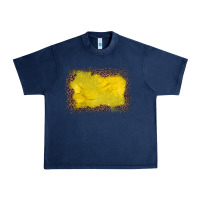 Navy gemstone yellow leopard background Urban Heavy Tee - JahusDesignShop