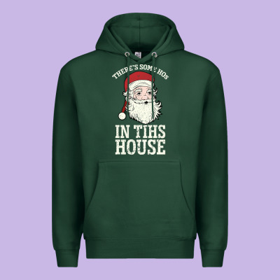 There's Some Ho Ho Ho's In This House Santa Claus Premium Hoodie Designed By Bettercallsaul
