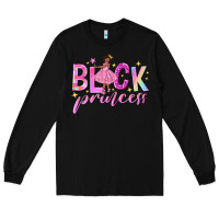 Black black princess black girl Long Sleeve Tee - NancyCooperArtShop