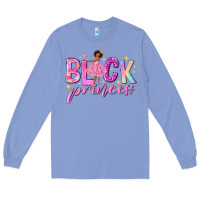 Colony Blue black princess black girl Long Sleeve Tee - NancyCooperArtShop