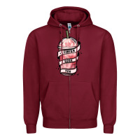 Burgundy finish your tbr Zipper Hoodie - MaliasSmallBusiness