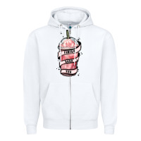 White finish your tbr Zipper Hoodie - MaliasSmallBusiness